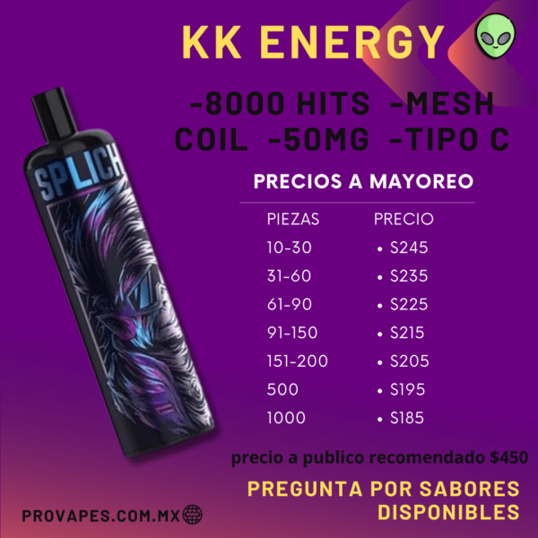 KK Energy Desechables 8000 hits - Imagen 3